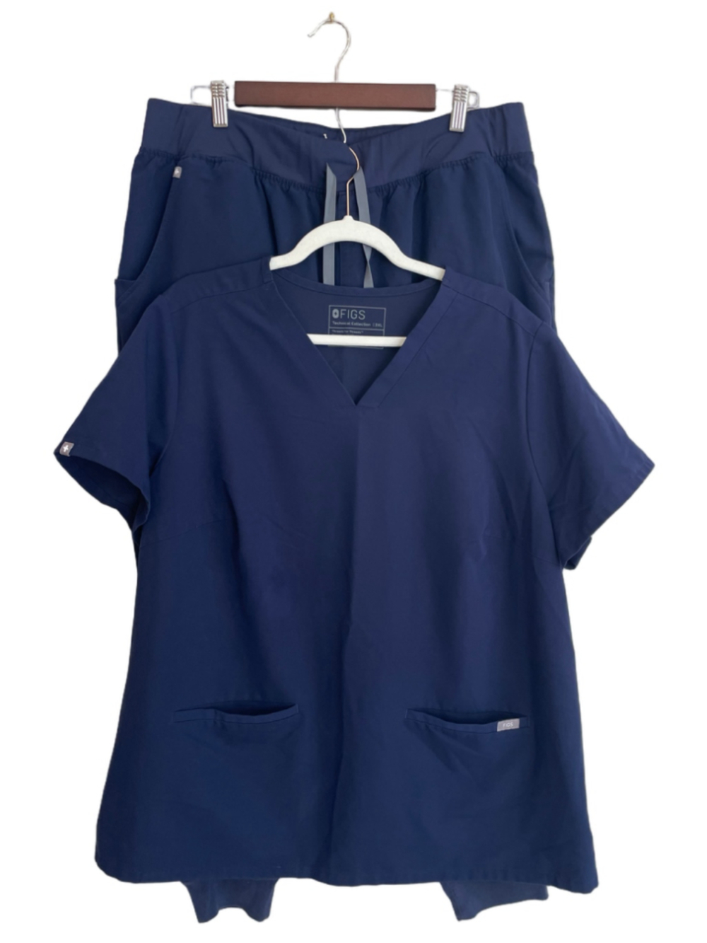FIGS 3XL Navy Scrub Set Casma Top Zamora Jogger Pants Technical Women